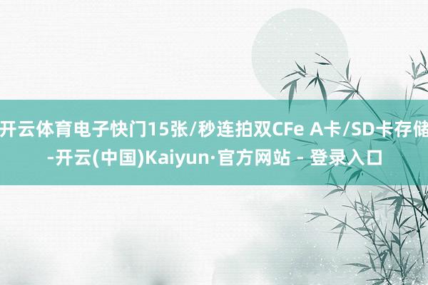 开云体育电子快门15张/秒连拍双CFe A卡/SD卡存储-开云(中国)Kaiyun·官方网站 - 登录入口