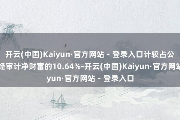 开云(中国)Kaiyun·官方网站 - 登录入口计较占公司最近一期经审计净财富的10.64%-开云(中国)Kaiyun·官方网站 - 登录入口