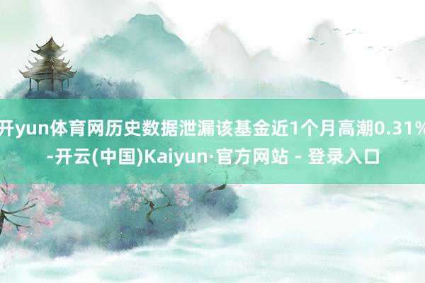 开yun体育网历史数据泄漏该基金近1个月高潮0.31%-开云(中国)Kaiyun·官方网站 - 登录入口