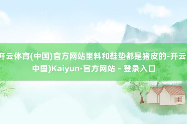 开云体育(中国)官方网站里料和鞋垫都是猪皮的-开云(中国)Kaiyun·官方网站 - 登录入口